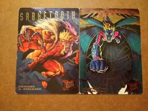 1995 Fleer Ultra Hunters and Stalkers (Archangel and Sabertooth)