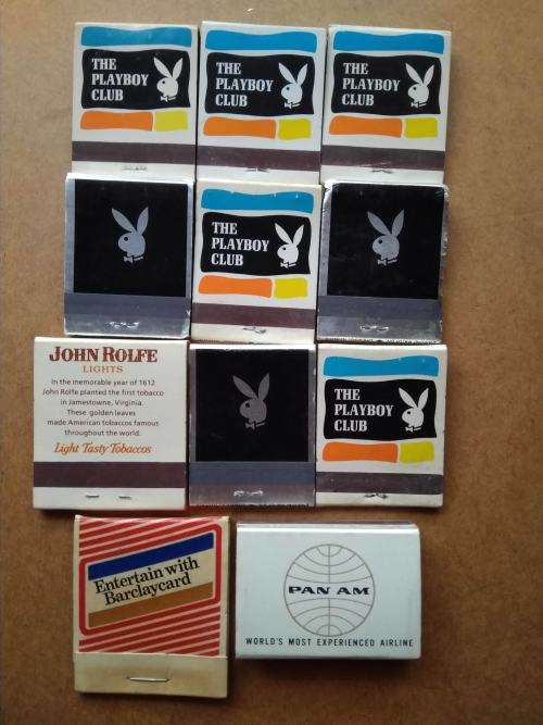 Vintage Playboy matches and others
