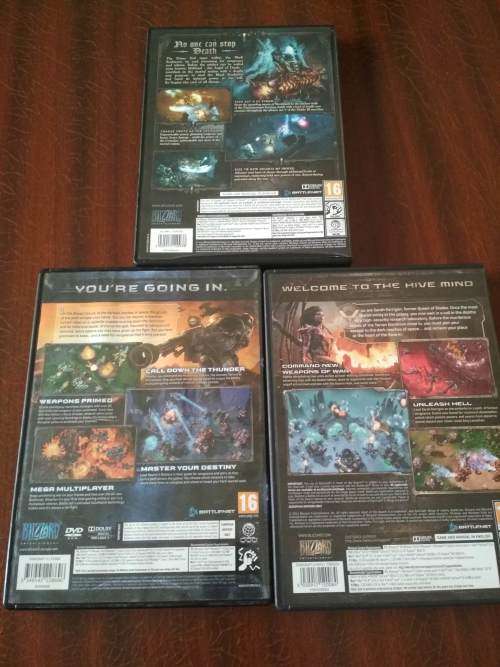 Blizzard PC Box Bundle (Starcraft 2, SC2 Expansion, Diablo 3 Expansion - Reaper of Souls)
