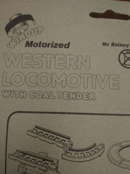 Motorized/Wind-Up Western Train/Locomotive with Coal Tender (Lucky Toys)