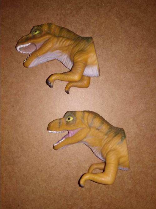Jurassic Park The Lost World Dinosaur Finger Puppets Lot of 2 Amblin 1996