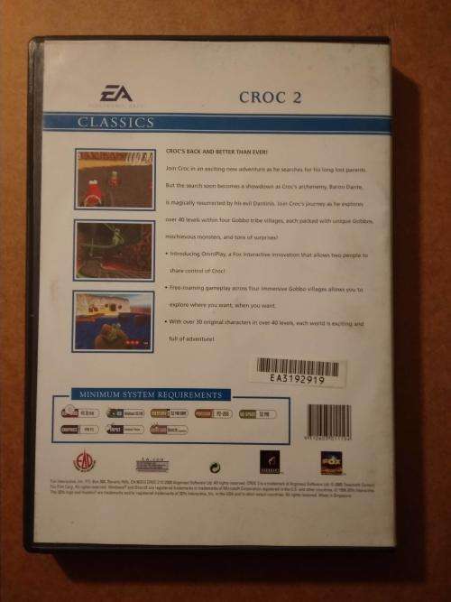 Croc 2 EA classics pc game