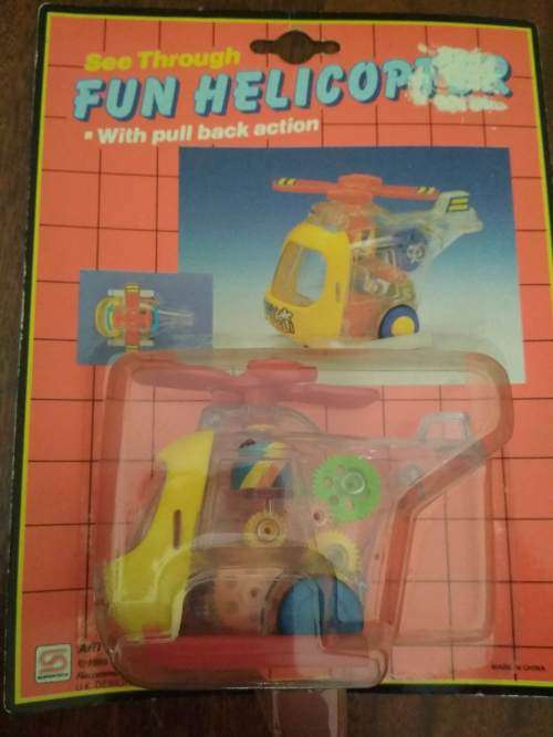 Pull Back See-Through Helicopter