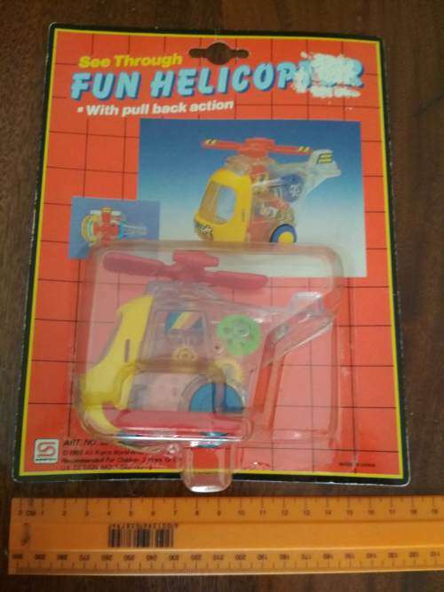 Pull Back See-Through Helicopter