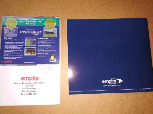 Classic Cricket Captain 2 PC-CD Game Big Box