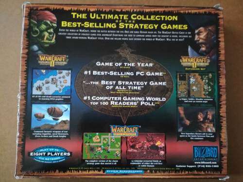 Vintage Warcraft Battle Chest 2 PC-CD Game With Big Box
