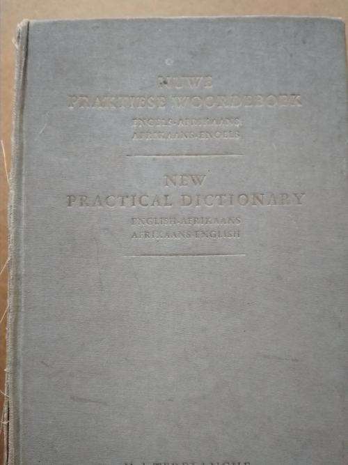 Vintage 1956 New practical dictionary English Afrikaans