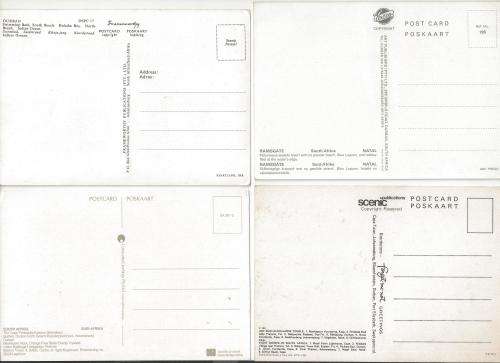 8x Vintage South African Postcards (new and unused)