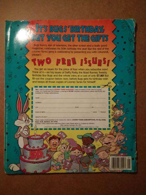 Vintage Happy Birthday Bugs Panini Sticker Album 1990 (not complete)