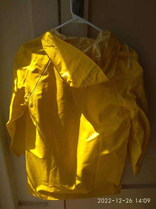 Vintage Yellow Raincoat for Children (size: 152 as per label)