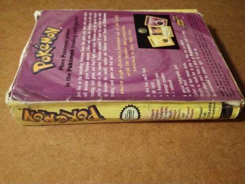 Vintage - Empty Pokemon Theme Deck boxes / Rulebook and counters