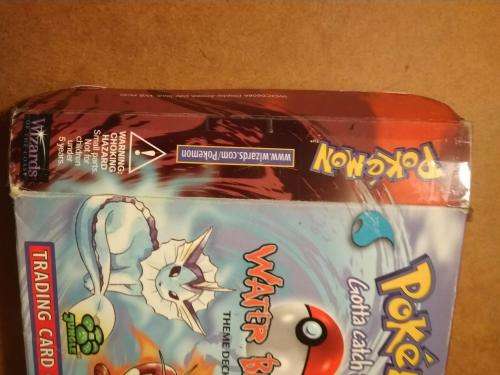 Vintage - Empty Pokemon Theme Deck boxes / Rulebook and counters