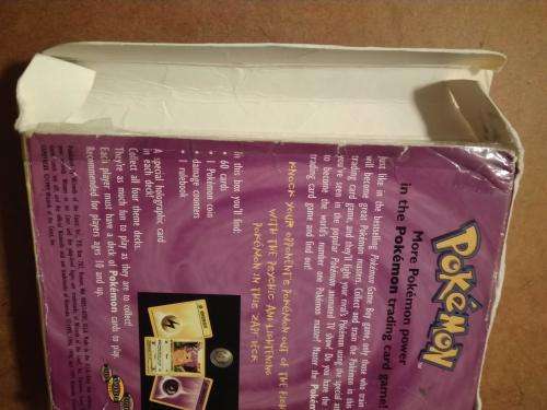 Vintage - Empty Pokemon Theme Deck boxes / Rulebook and counters