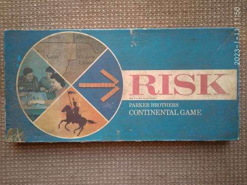 Vintage 1968 Risk Board Game Parker Brothers Continental