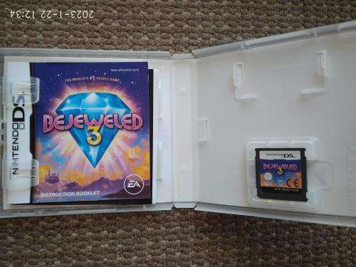 Bejeweled 3 (Nintendo DS) complete in box (Tested & working)