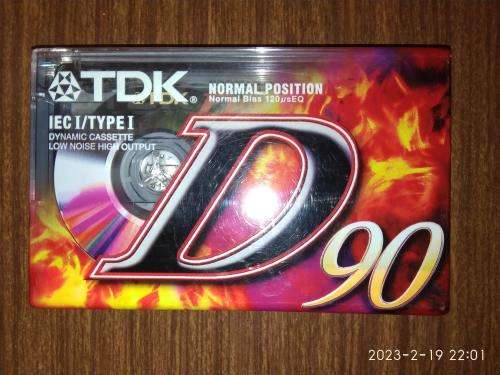 VINTAGE NEW TDK D90 Blank Audio Cassette Tape New and Sealed