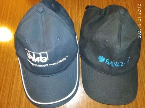 KPMG and Barclays branded Caps