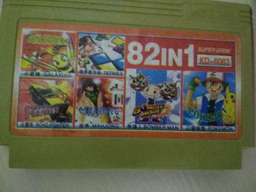 8-Bit/8 Bit TV Game Cartridge (10) - 6 Games in 1