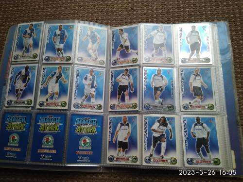 Match Attax Collector binder Soccer Trading Cards and playing pitch