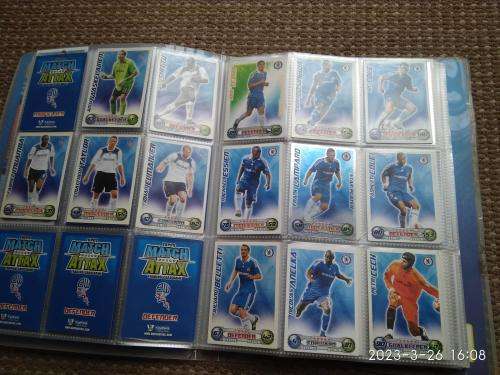 Match Attax Collector binder Soccer Trading Cards and playing pitch