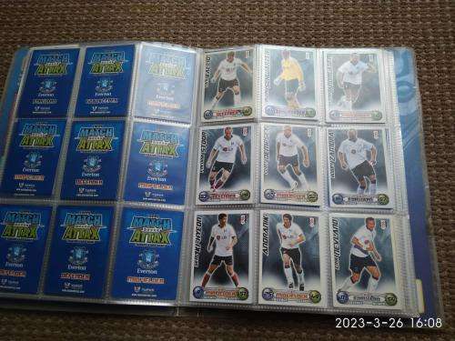 Match Attax Collector binder Soccer Trading Cards and playing pitch