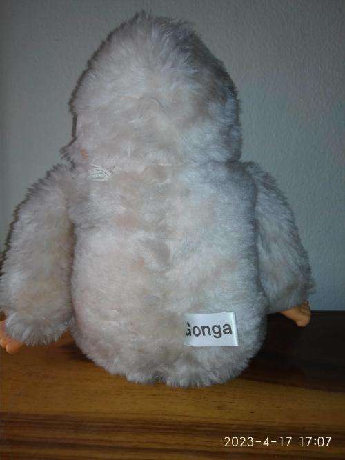 Vintage Rare Gonga Russ 1970`s plush stuffed animal sitting retro ape