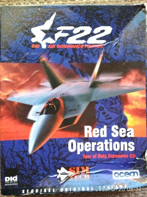 F-22: Red Sea Operations Expansion for F-22 PC-CD combat flight simulator game! - PC game - Big Box