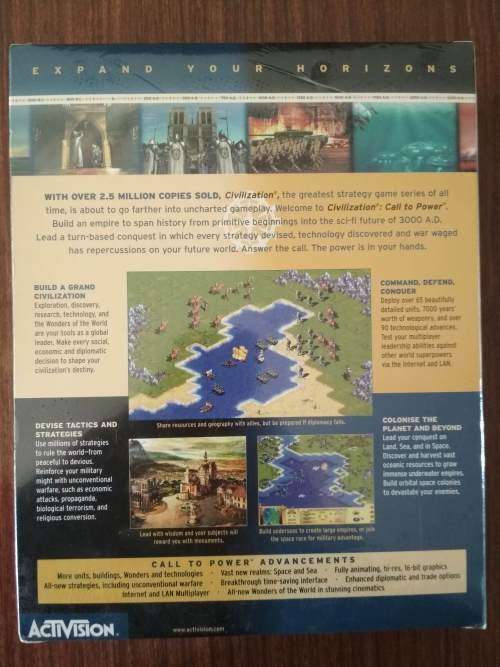 Big Box Civilization Call To Power PC-CD ROM Game (Sealed & Brand-new!)