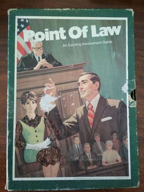 Point of Law - 1972 bookshelf board game - An Exciting Involvement Game