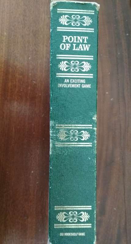 Point of Law - 1972 bookshelf board game - An Exciting Involvement Game