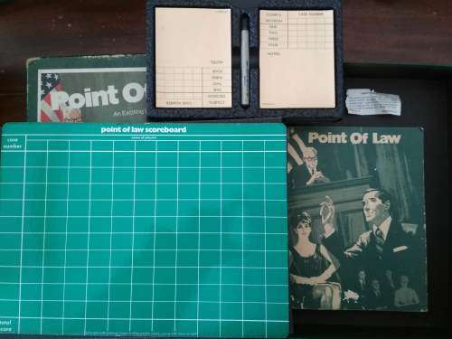 Point of Law - 1972 bookshelf board game - An Exciting Involvement Game