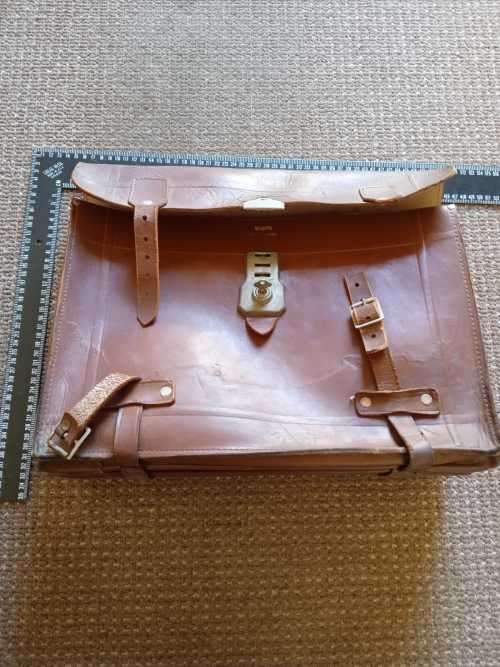 Vintage Sapro Genuine Leather Brief case