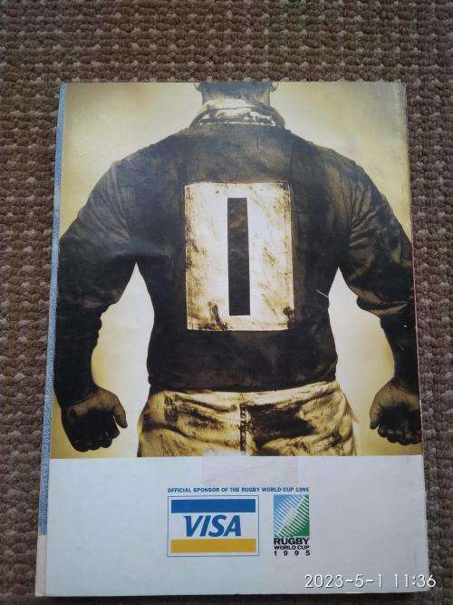1995 Rugby World Cup official souvenir progam