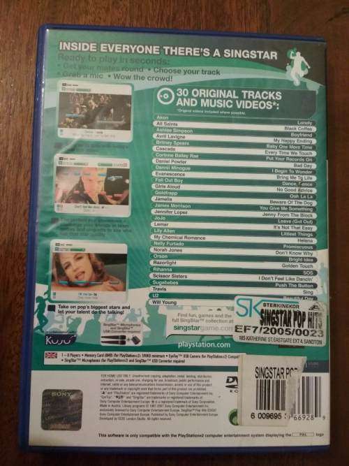 SingStar: Pop Hits (PlayStation 2) PS2 Game