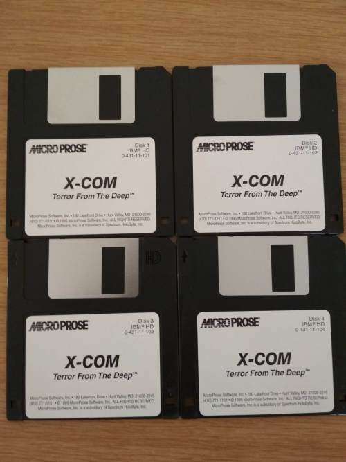 Vintage Micro Prose: X-Com - Terror from the deep (Stiffy Disks) (Untested)