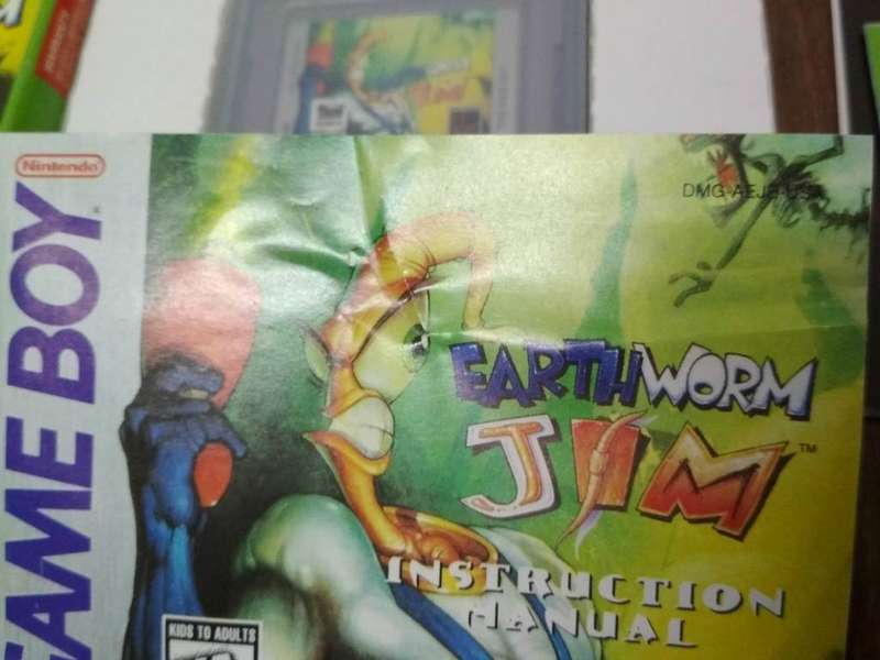Nintendo Game Boy/Gameboy Earthworm Jim With Manual & Box (CIB)