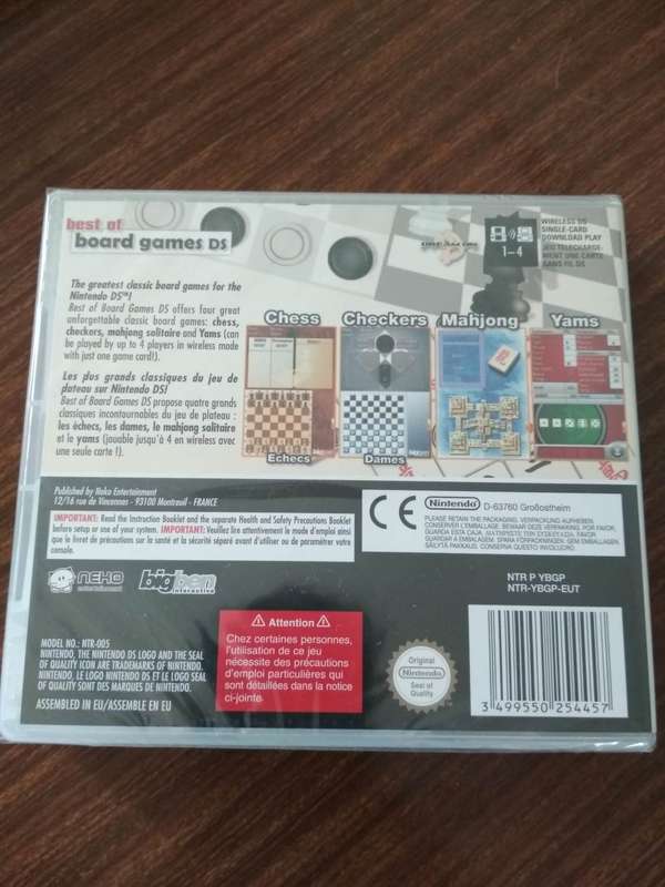 Nintendo DS Best of Board Games Brand-new & Sealed