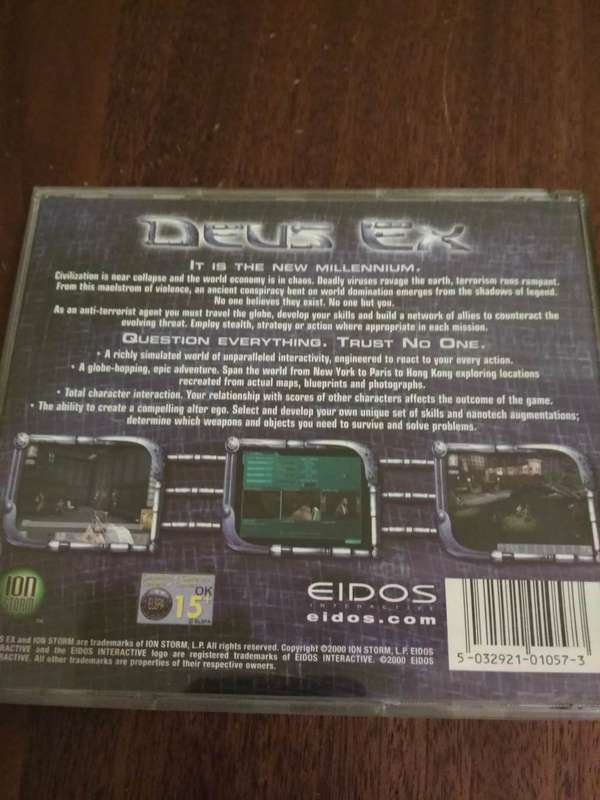 Eidos Deus Ex PC Game