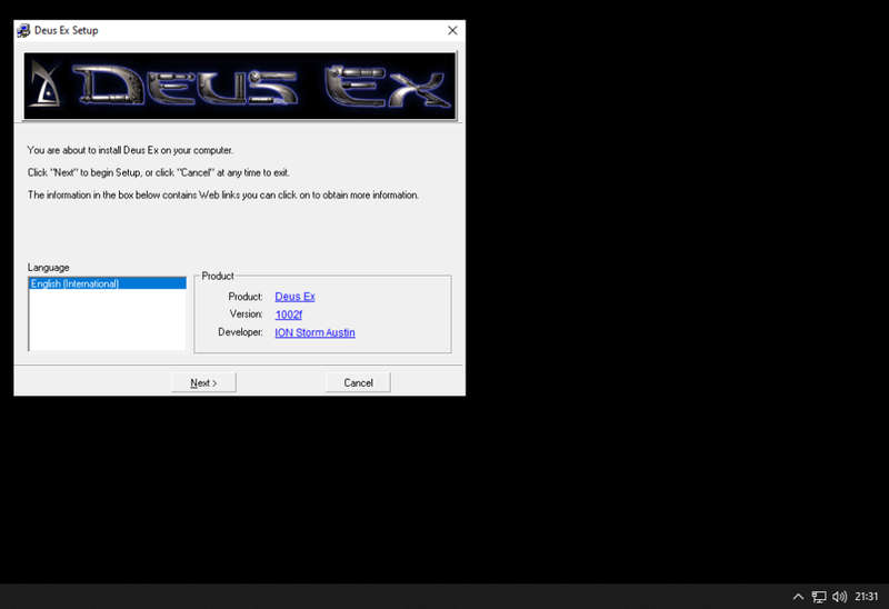 Eidos Deus Ex PC Game