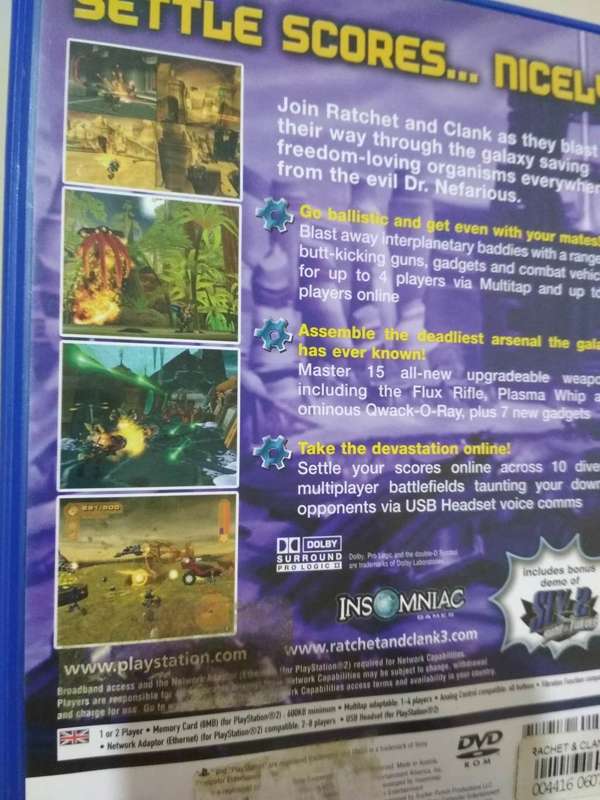 PS2 Game - Ratchet & Clank 3 (Tested & Working)