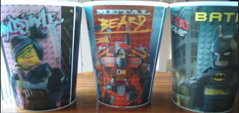Lego Movie McDonald`s Cups Lenticular Changing Graphics Bundle