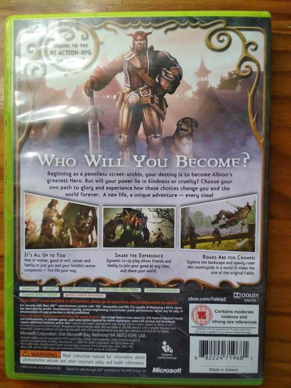 2xXbox 360 Games - Fable II & Air Conflicts Pacific Carriers Game Bundle