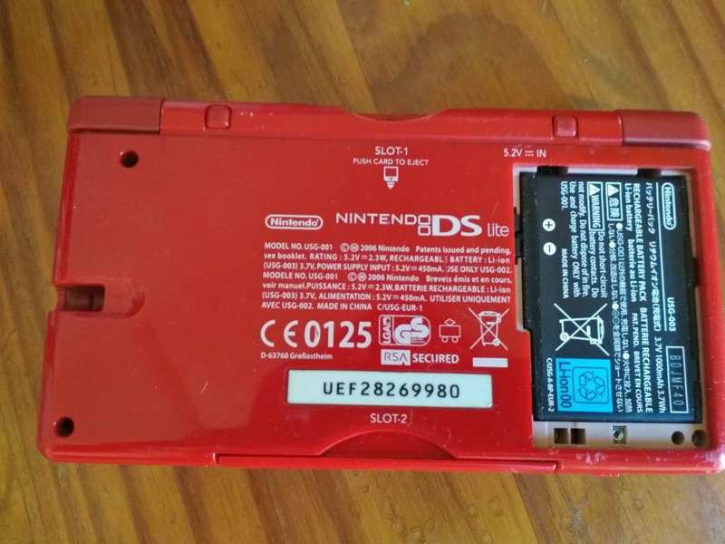 Nintendo DS Console Red With Samsung Stylus Pen, Carry Case & Games Bundle (Tested & Working)
