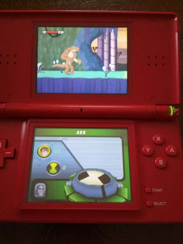 Nintendo DS Console Red With Samsung Stylus Pen, Carry Case & Games Bundle (Tested & Working)
