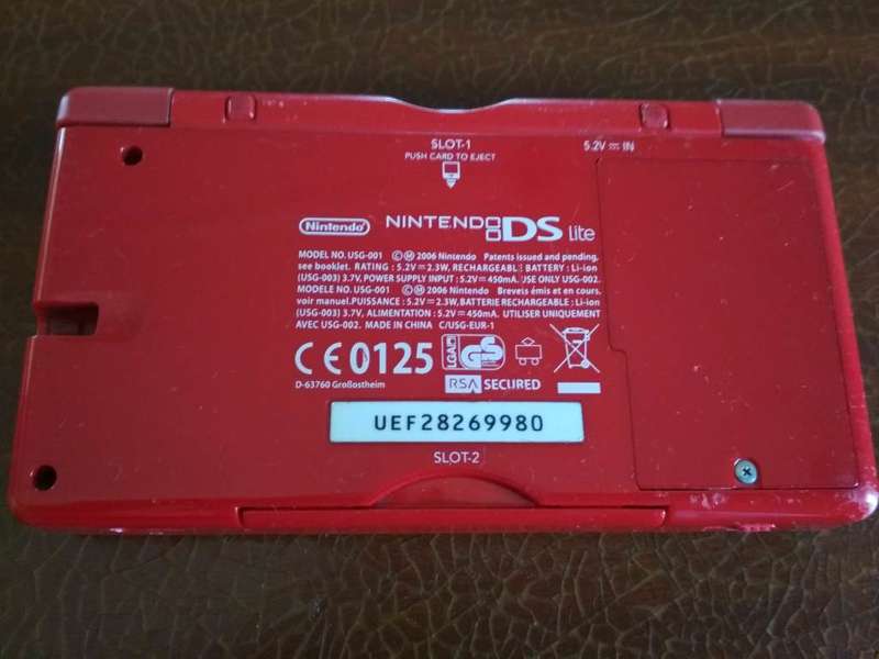 Nintendo DS Console Red With Samsung Stylus Pen, Carry Case & Games Bundle (Tested & Working)