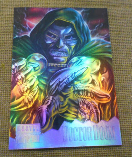 1995 FLEER MARVEL MASTERPIECE HOLOFLASH - LIMITED EDITION #3 DOCTOR DOOM