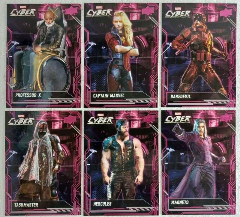 2020 UPPER DECK MARVEL CYBER Card Set of 14