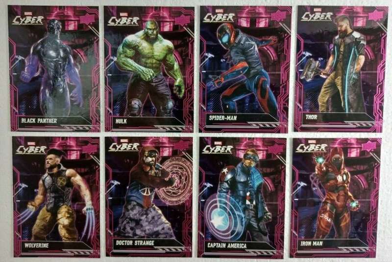 2020 UPPER DECK MARVEL CYBER Card Set of 14