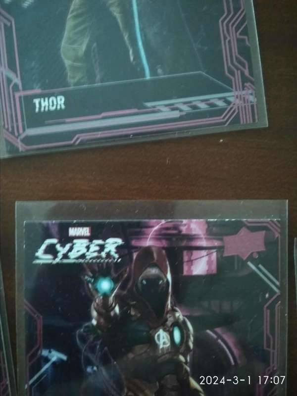 2020 UPPER DECK MARVEL CYBER Card Set of 14