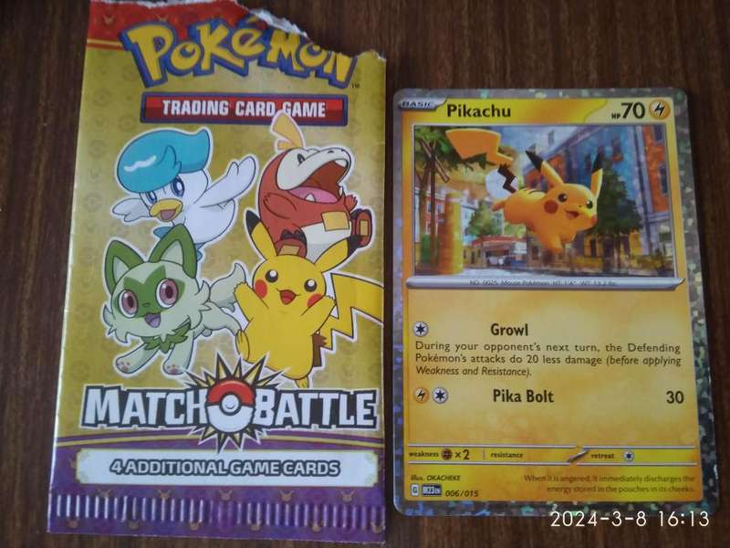 Pikachu 006/015 Holo - McDonald`s 2023 Promo Card - Pokémon Tcg
